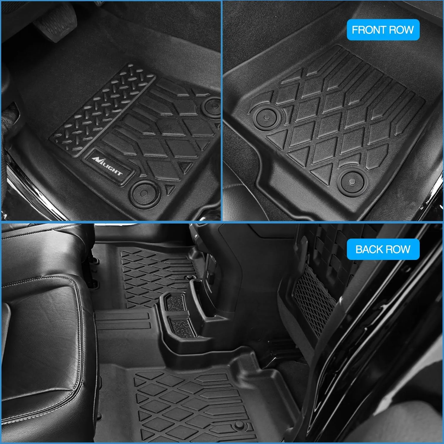 2023 2024 2025 Chevy Colorado/GMC Canyon Crew Cab TPE Floor Mats