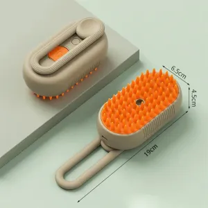3-in-1 Electric Pet Grooming Brush – Massage, Hair Removal, Steam