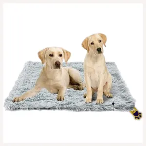 A a Pets' Faux Fur Dog Bed l Silky Soft Fluffy Fuzzy Calming