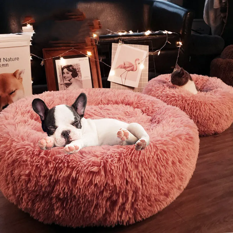 Cotton Pet Bed Winter Warm Sleeping Bed For Dogs Kennel