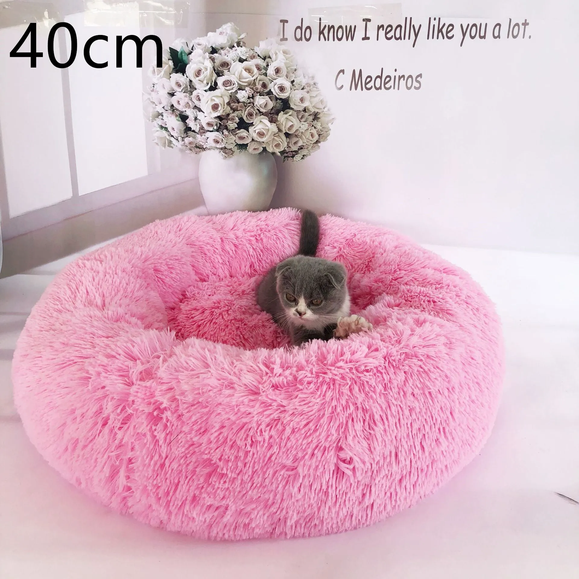 Cotton Pet Bed Winter Warm Sleeping Bed For Dogs Kennel