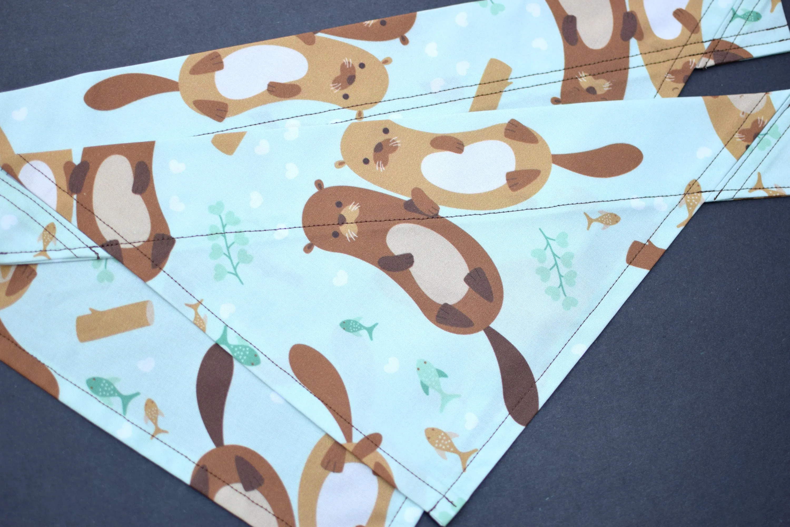 Dog Bandana - Floating Friends Cotton Dog Scarf
