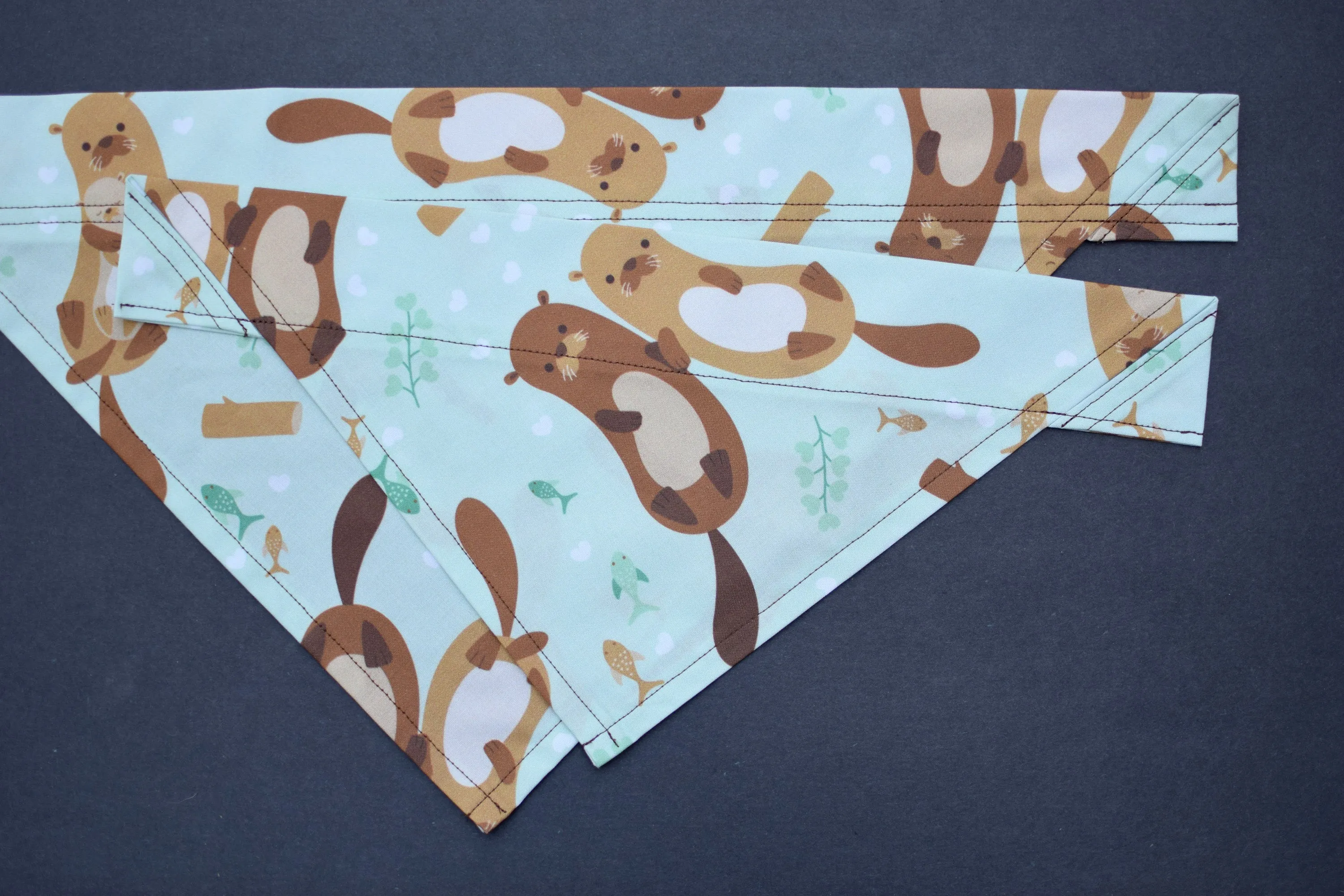 Dog Bandana - Floating Friends Cotton Dog Scarf