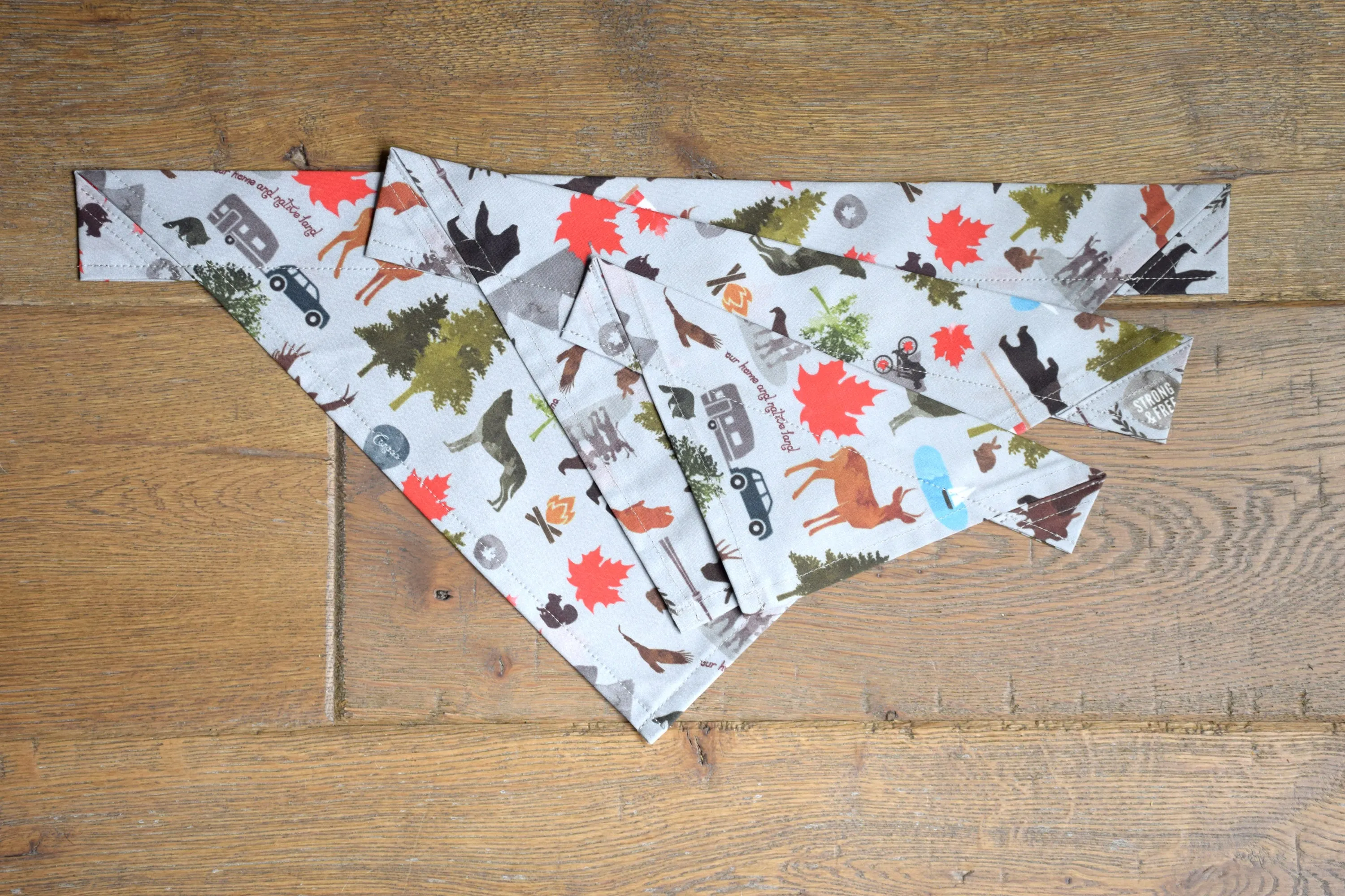 Dog Bandana - Strong & Free Cotton Dog Scarf