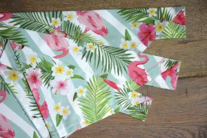 Dog Bandana - Tropical Flamingo Cotton Dog Scarf