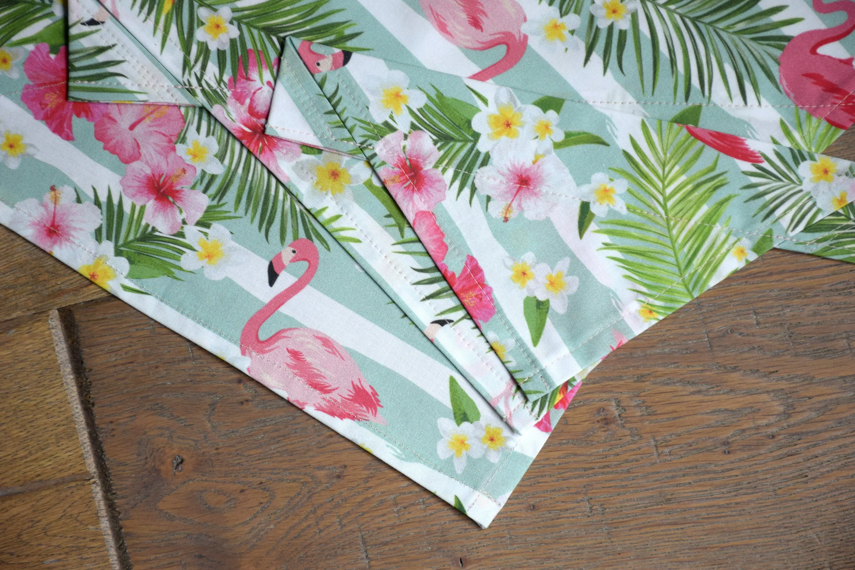 Dog Bandana - Tropical Flamingo Cotton Dog Scarf
