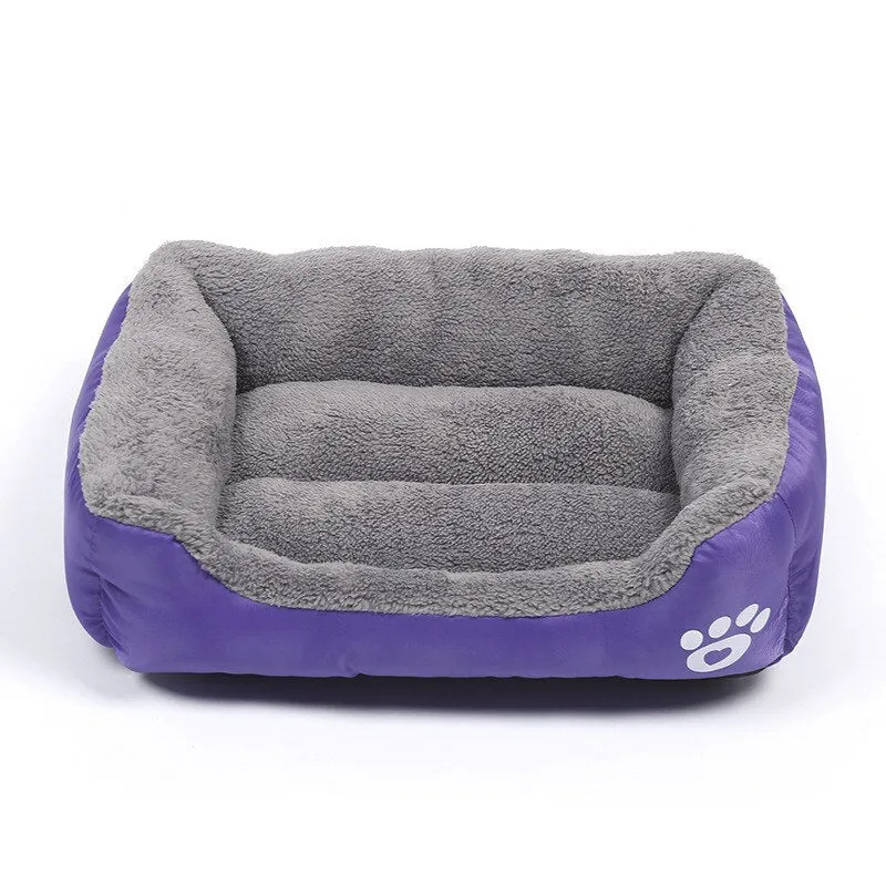 Dogs Bed Basket House  Soft Fleece Warm Bed