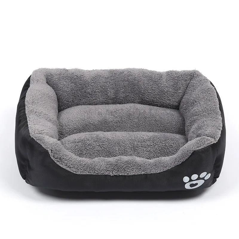 Dogs Bed Basket House  Soft Fleece Warm Bed