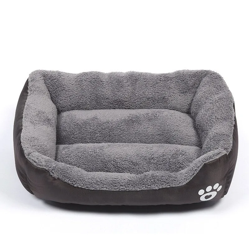 Dogs Bed Basket House  Soft Fleece Warm Bed