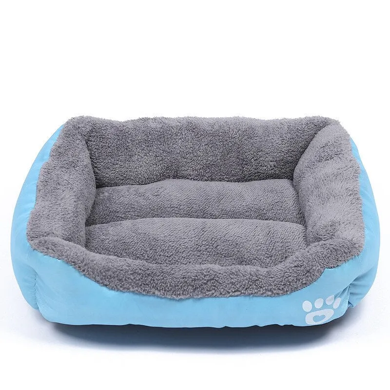 Dogs Bed Basket House  Soft Fleece Warm Bed