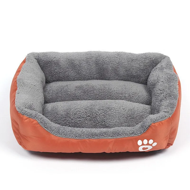Dogs Bed Basket House  Soft Fleece Warm Bed