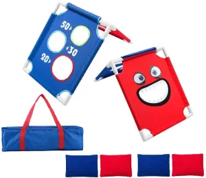 Foldable Bean Bag Toss Portable Cornhole Board Game Set