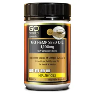 Hemp Seed Oil 1100mg (Go Healthy NZ)