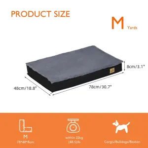 Large Orthopedic Waterproof Dog Bed – 2-in-1 Crate Mattress with Removable Washable Cover