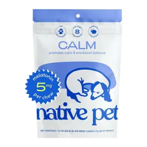 Native Pet Anxiety Relief Calming Chicken Chews for Dogs