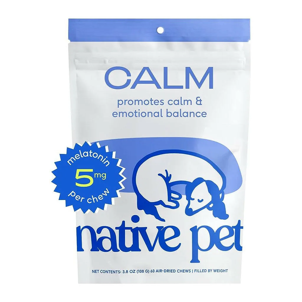 Native Pet Anxiety Relief Calming Chicken Chews for Dogs