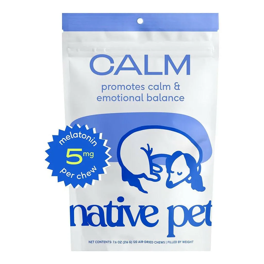 Native Pet Anxiety Relief Calming Chicken Chews for Dogs