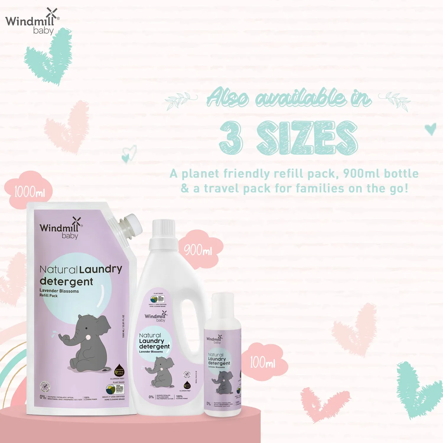 Natural Laundry Detergent Lavender Blossoms 500ml