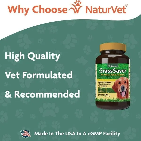 NaturVet GrassSaver (No More Yellow Spots!) Soft Chews for Dogs