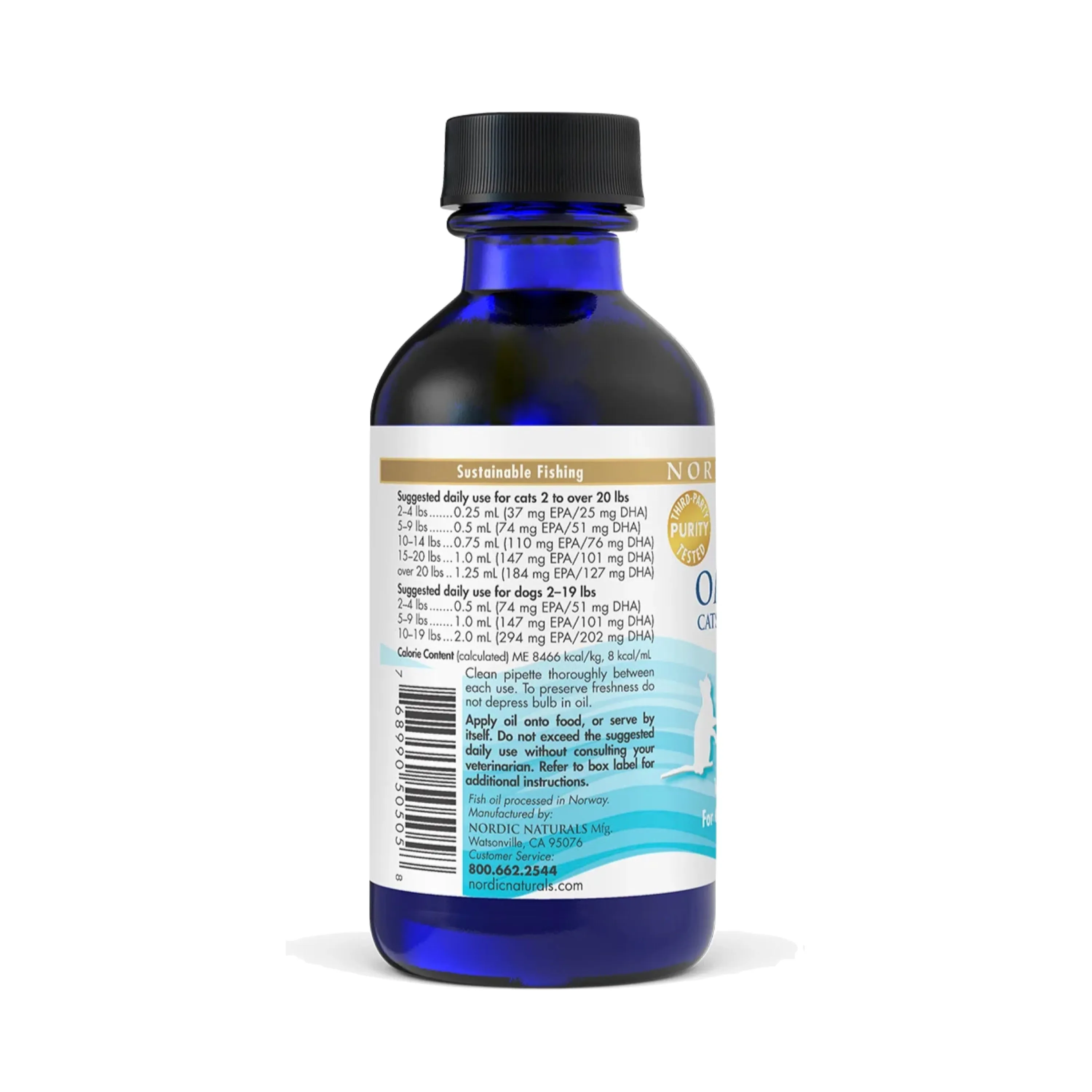 Nordic Naturals Omega-3 Pet Cats & Small Breed Dog 2oz