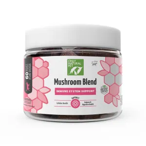 Only Natural Pet Mushroom Blend Immune System Support Supplement for Dogs