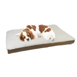 Orthopedic Pet Bed Brown Suede100X80X10cm