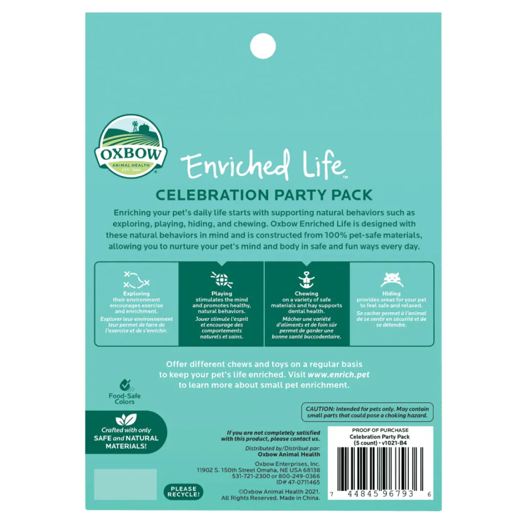 Oxbow Enriched Life Celebration Party Pack Small Animal Chews (5 pack)