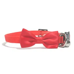 PAWS ASIA Lazada Hot Sale Nylon Small Multi Color Pet Collar Bow With Bell Cat Jewelry Dog