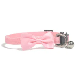 PAWS ASIA Lazada Hot Sale Nylon Small Multi Color Pet Collar Bow With Bell Cat Jewelry Dog