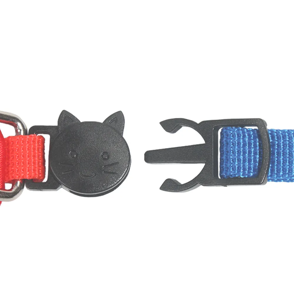 PAWS ASIA Lazada Hot Sale Nylon Small Multi Color Pet Collar Bow With Bell Cat Jewelry Dog