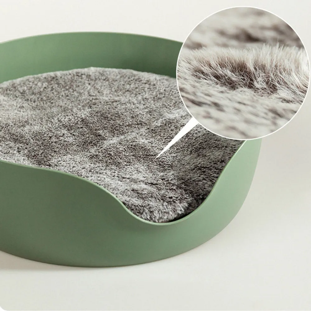 PAWS ASIA Suppliers Dropshipping New 2 In 1 Warm Easy Clean Round Cat Scratching Bed Cardboard