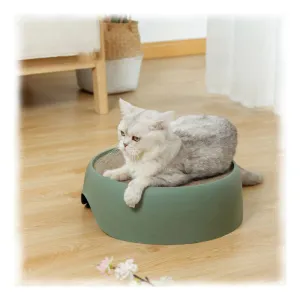 PAWS ASIA Suppliers Dropshipping New 2 In 1 Warm Easy Clean Round Cat Scratching Bed Cardboard