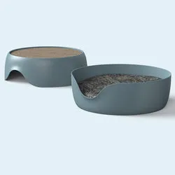 PAWS ASIA Suppliers Dropshipping New 2 In 1 Warm Easy Clean Round Cat Scratching Bed Cardboard