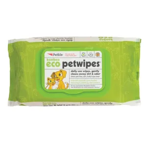 Petkin BAMBOO ECO PET WIPES 80pk