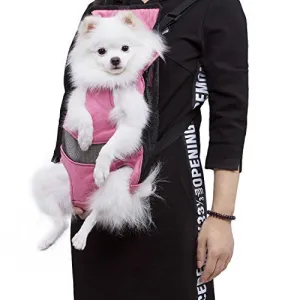 Pettom Front Cat Dog Backpack Travel Bag Carrier Free Your Hands Lightweight and Safe (XL)