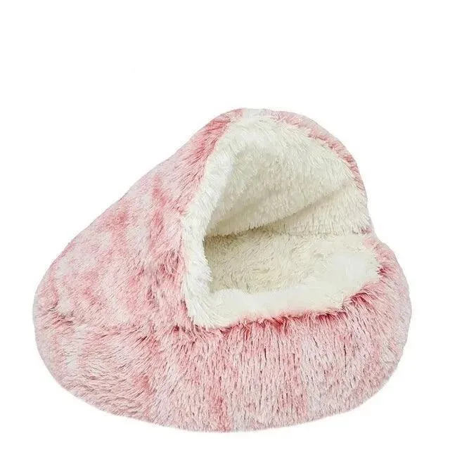 Soft Cat Bed, Cozy Plush, Warm Sleeping Bed for Cats & Small Dogs