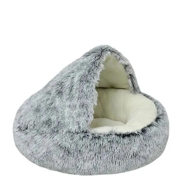 Soft Cat Bed, Cozy Plush, Warm Sleeping Bed for Cats & Small Dogs