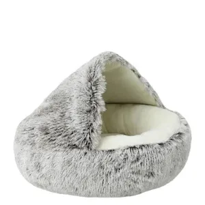 Soft Cat Bed, Cozy Plush, Warm Sleeping Bed for Cats & Small Dogs