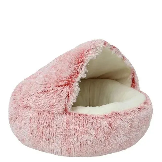 Soft Cat Bed, Cozy Plush, Warm Sleeping Bed for Cats & Small Dogs