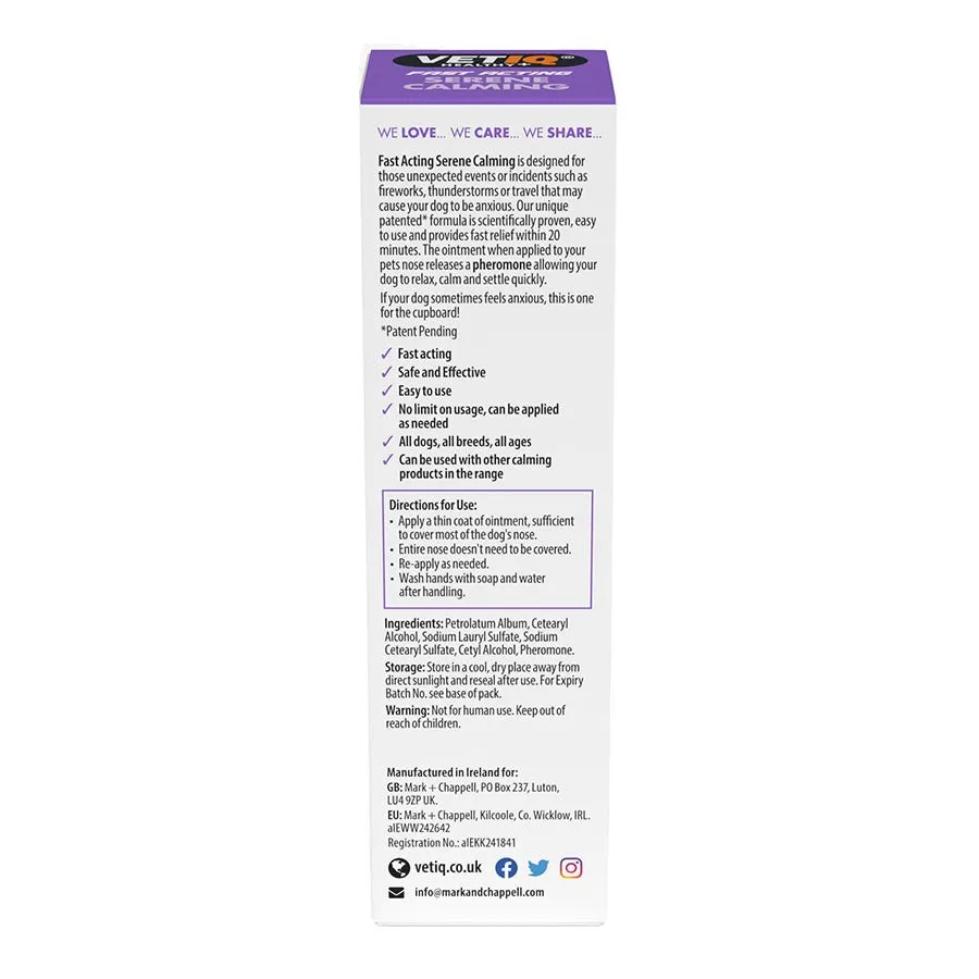VETIQ Serene Calming Ointment 50g