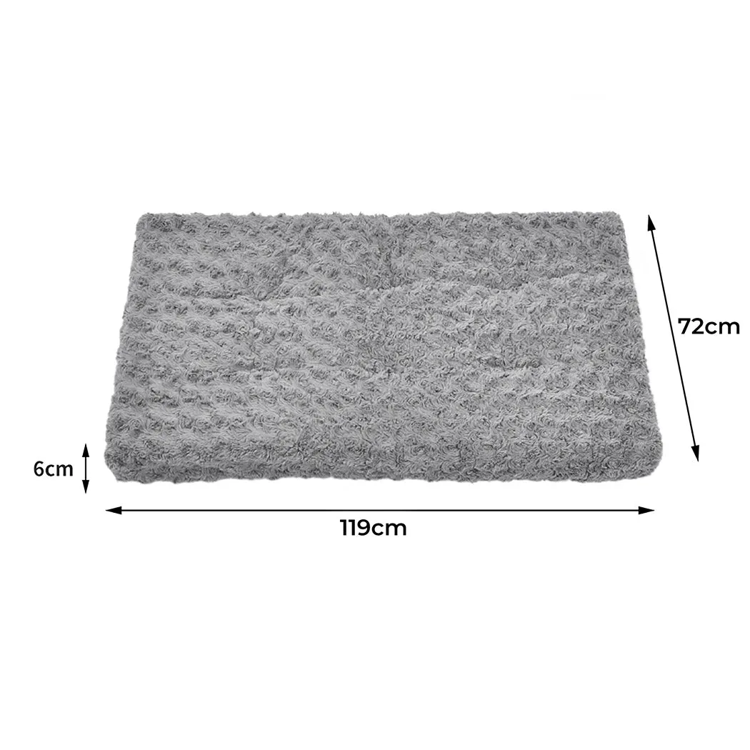 XLarge Dog Beds Pet Bedding Soft Warm Mattress - Grey